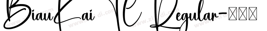 BiauKaiTC Regular字体转换